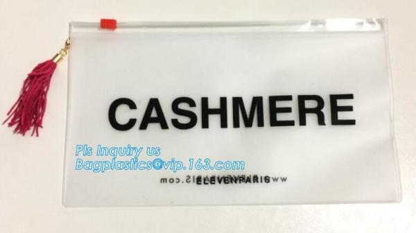 printed slider zipper bag/transparent zip lock plastic packing bag for file,garment,scarf/plastic bag, slider zipper pvc