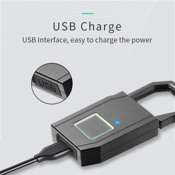 Keyless биометрический Padlock отпечатка пальцев для чемодана двери дома