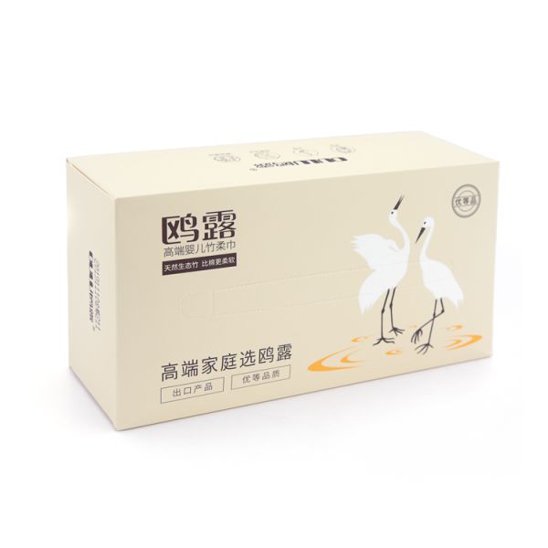 High Quality Skin Friendly Ultra Soft  Bamboo Baby Facial Dry Face Tissue Paper Face Towel