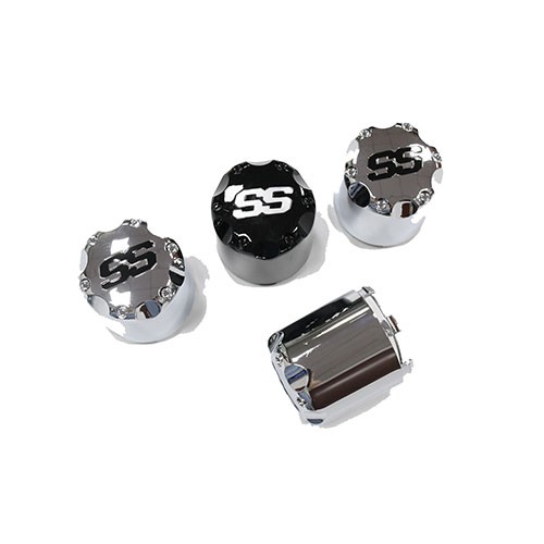 Golf Cart Wheel Rim Central Cap Covers SS