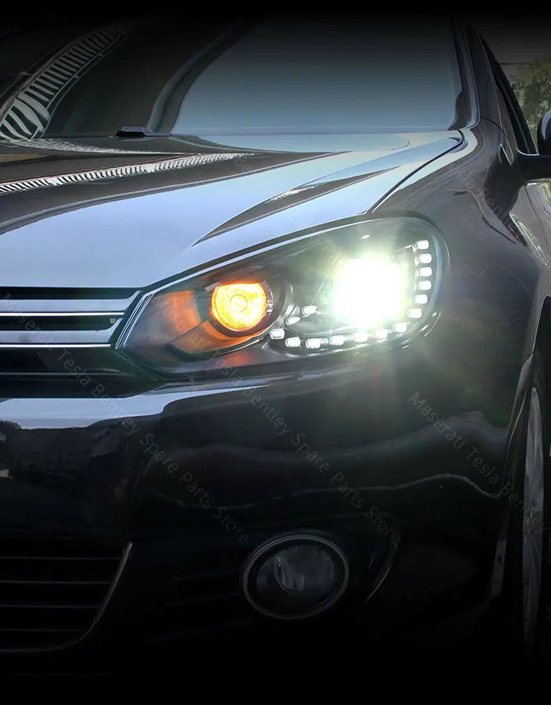 Сборка фар для Volkswagen VW Golf 6 Modification 6 Gti R20 Tear Eye DRL светодиодный передний фары
