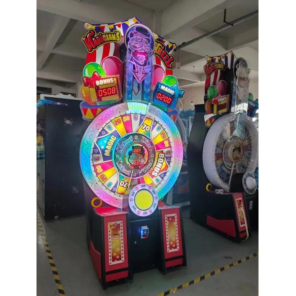 Magicians Wheel Lottery Redemption Game Machine Rotating Wheel Coin Operated Ticket Redemption