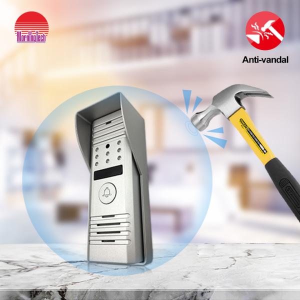Wholesale video intercom Photo Morningtech 1024x600 waterproof intercom system with Exit button