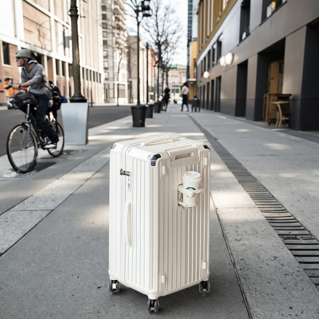 Unisex Lightweight Luxury Travel Luggage Set Designer Handcart with Rotating Casters and Large Capacity ABS PC Bag TSA Lock