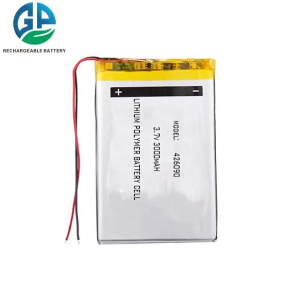 High Discharge Lithium Polymer Battery 426090 3.7v 3000mah Flat Rechargeable Lipo Battery