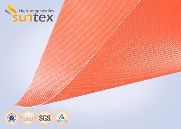 0.017” Thickness Insulation Fabric Silicone Fiberglass Cloth For Thermal Insulation Covers
