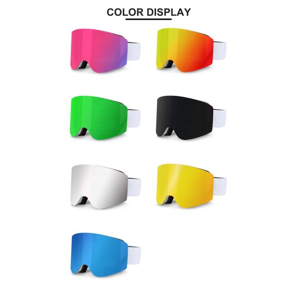Customized Magnetic Snow Goggles with UV400 Protection and Optional Face Foam Layers
