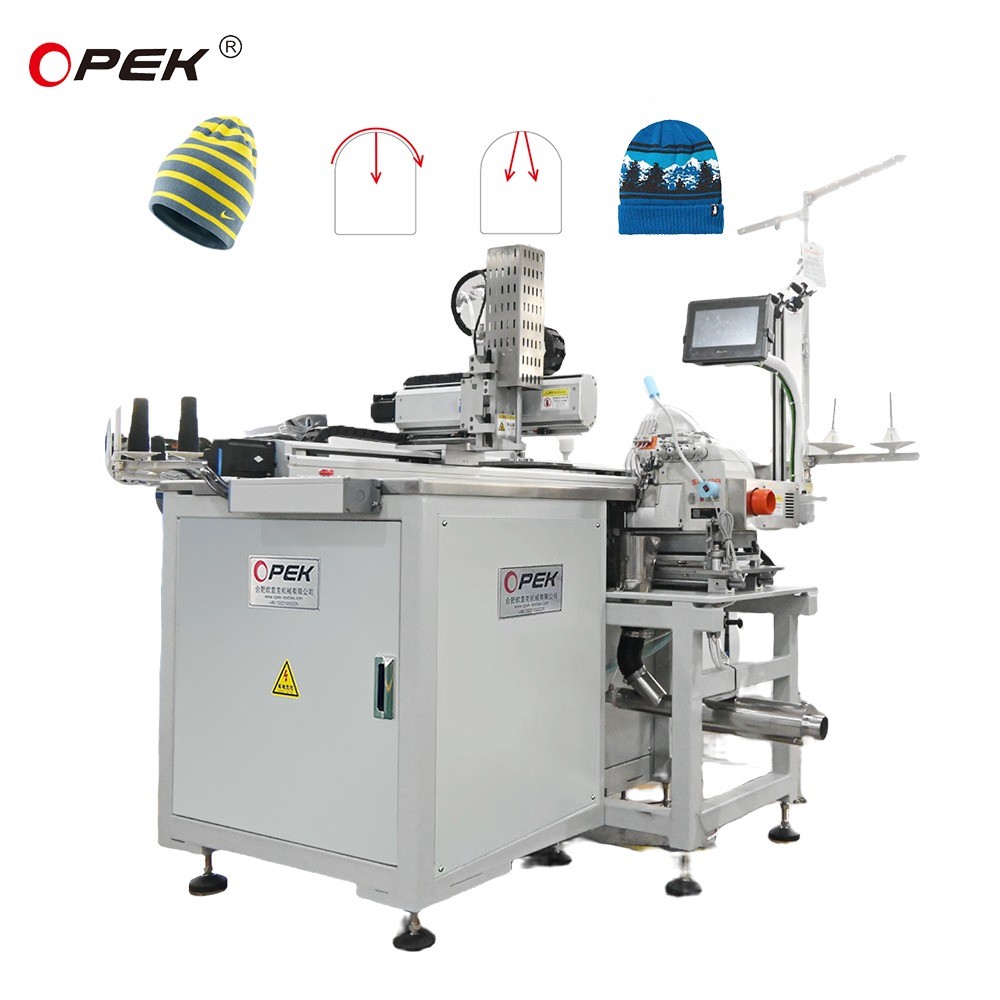Flat-Bed OPKE-300HS Fully Automatic Computerised Industrial Sewing Machine for Hat 1500W
