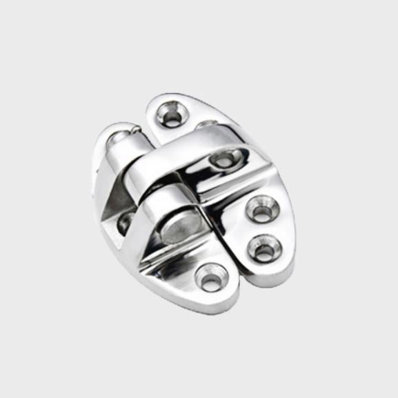 SS316 Door Hinges CNC Machining Parts Ship Hardware 800# Mirror Polish ISO9001