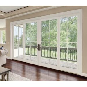 Indoor Aluminium Sliding Glass Doors With EPDM Sealant Rubber And SS Accessories