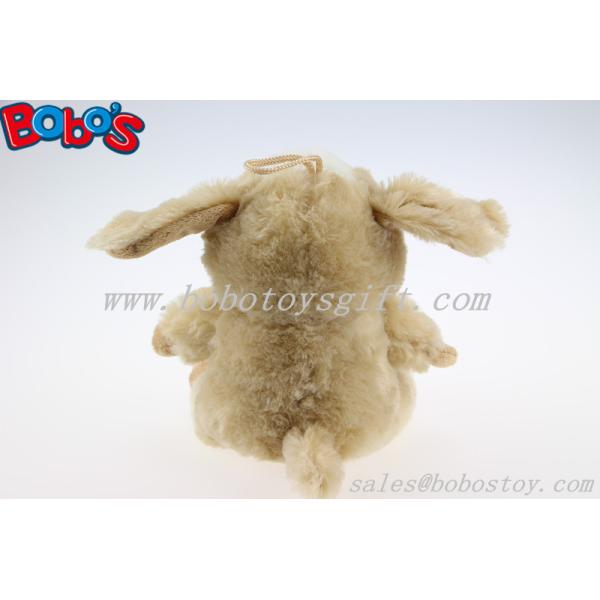 Big Eyes Plush Toy Brown Sitting Stuffed Dog Toy