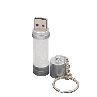 Metal Body Gold Bar Shaped Bottle USB Flash Drive Crystal USB 2.0 and USB 3.0 Inside for Free Data Upload
