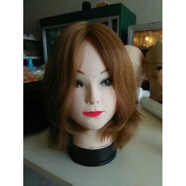 14 Inches Unprocessed Virgin European Human Hair Jewish Wigs Straight Small Layer