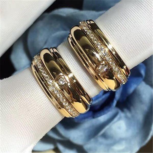 Luxury jewe factory ring 18k gold  white gold yellow gold rose gold diamond ring