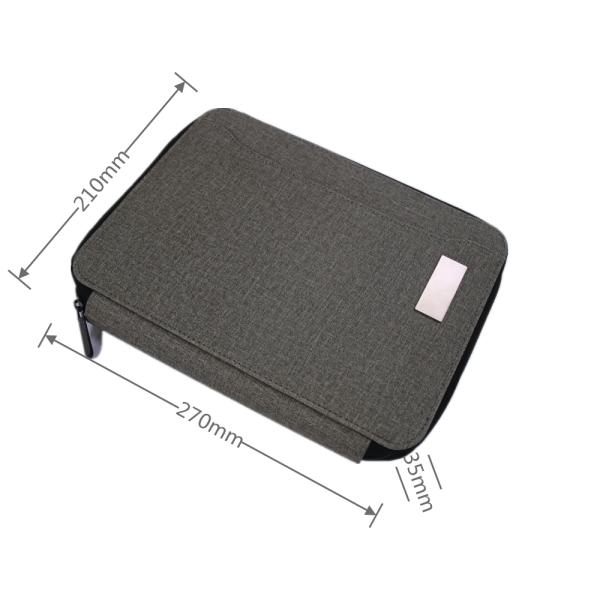 Durable PU Business Multifunctional Wireless Charging Notebook With Powerbank And USB