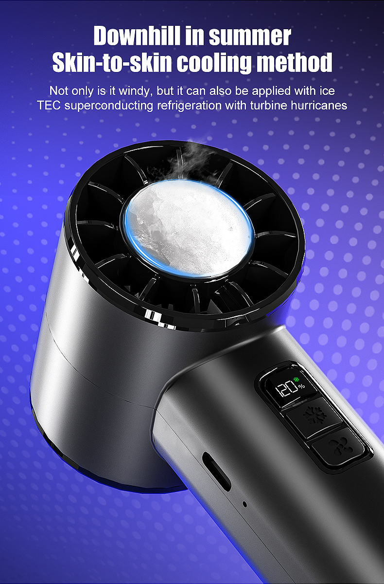 Professional Team Strong Design Capability Factory 18650 Battery OEM Support High-Speed Handheld Fan for Wedding Gifts