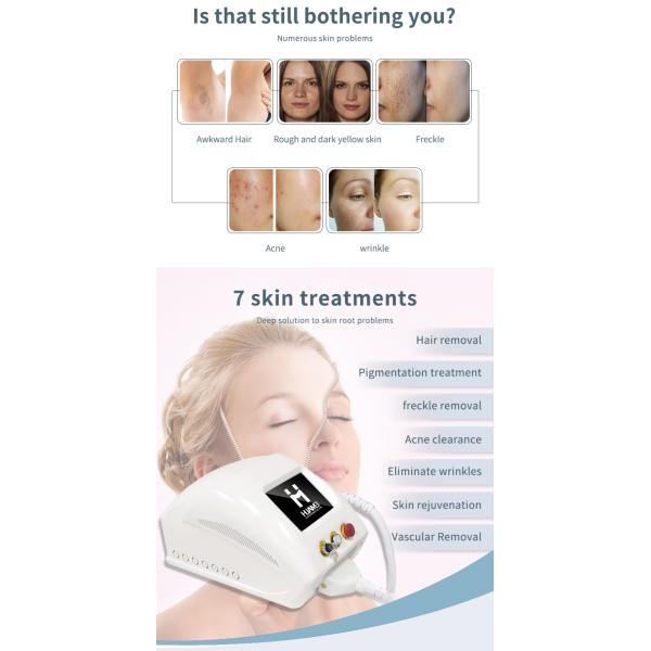 Professional Cooling System IPL Opt Opt Laser Hair Removal and Skin Whitening Device