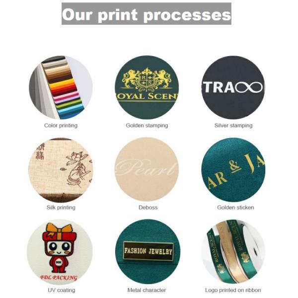 Metallic Logo Pu Leather Jewellery Box For Bracelet Bangle Watch Packaging