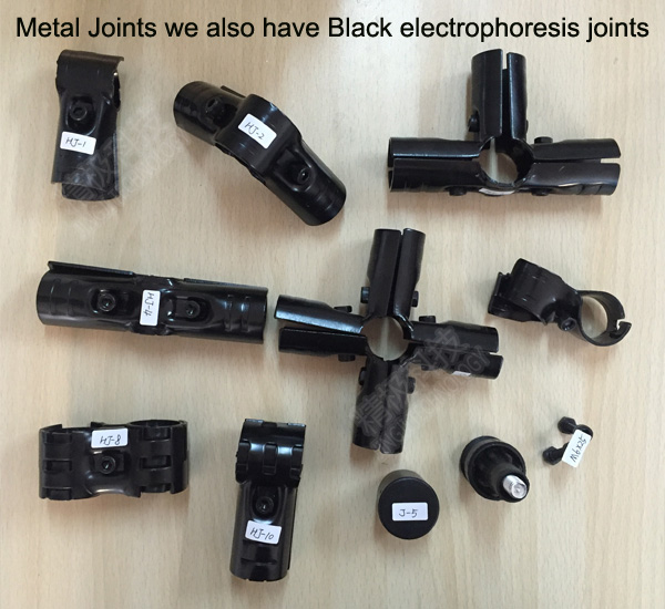 T Shape Vertical Metal Joint Chroming Connector For Industrial Stage HJ-3D