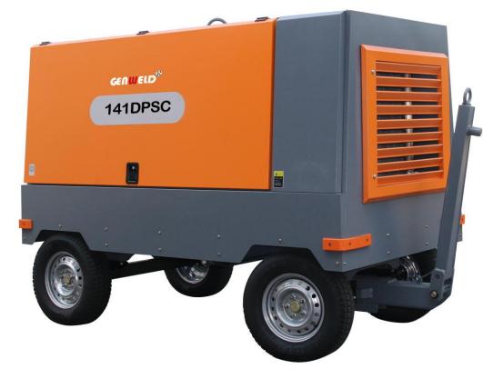 GENWELD  188HP Single-stage screw compression/Yuchai 140KW Engine (141DPSC)