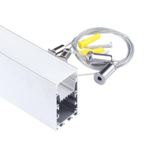 Office Lighting U Shape Suspended Led Aluminum Profile Channel Up To 13mm