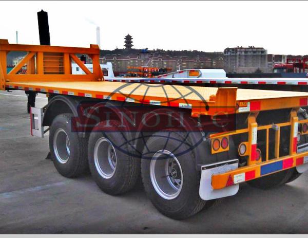 Skeletal / Flatbed Container Semi Trailer 3 Axle 20 FT Dump Semi Trailer