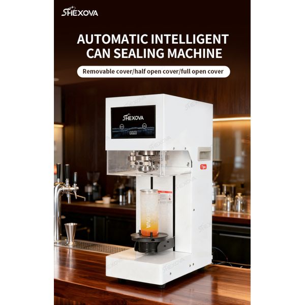 Full Automatic Pet Pop Can Sealing Machine For Aluminum Plastic Cans