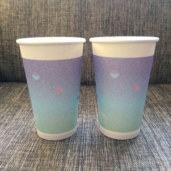 Beverage Drinking Single Wall Paper Cups 16oz Boba Tea Shops Restaurants
