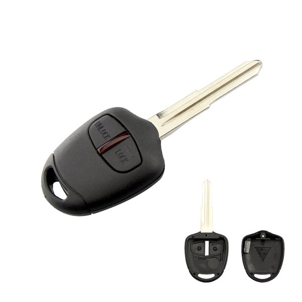2 Button Remote Car Key MIT8 Blade Car Key 433Mhz ID46 Chip For MITSUBISHI Outlander Pajero Triton ASX Lancer