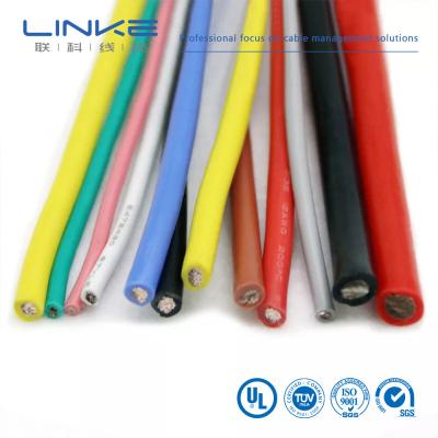 UL3135 Silicone Rubber Wire 30 28 26 24 22 20 18 16 14 12 10 AWG Insulated Soft Copper Electron LED Lamp Lighting Cable