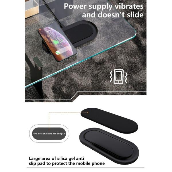 Silicone Covered Qi 4mm 10W Mobile Phone Charger Pad