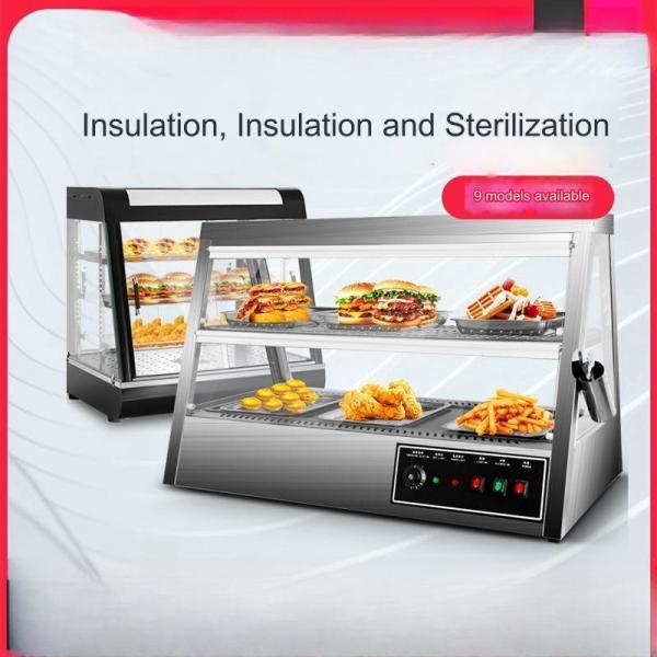 30 KG Stainless Steel Food Warmer Display Showcase with Automatic Constant Temperature
