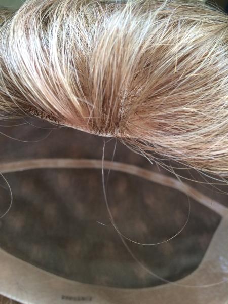 3/4 Cap Men Hairpiece Adhesive Bespoke Hair Systems Natural