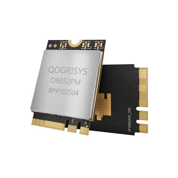 高速ダブルバンド2.4/5.8GHz WiFi 6 & BT5.2 モジュール 2x2 MIMO PCIE M経由で1200Mbps2