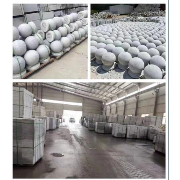 Modern Luxury Granite Floor Tile for Polished Surface Outdoor Barricade Ball Parking