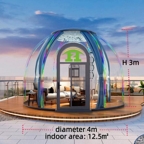 Full House Glamping Clear Pc Tents Polycarbonate Bubble Tents Bubble Dome House