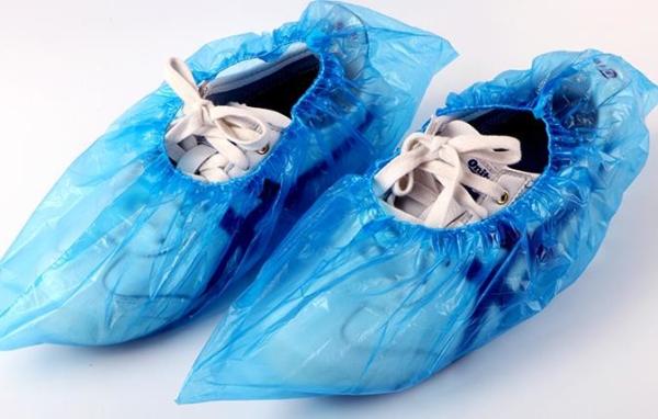 Waterproof Disposable Shoe Covers Dust Proof Anti Skid With Elastic String