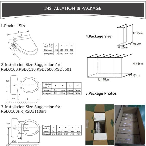 Electronic Heated Toilet Seat Bidet Self - Cleaning Toilet Seat Female Health