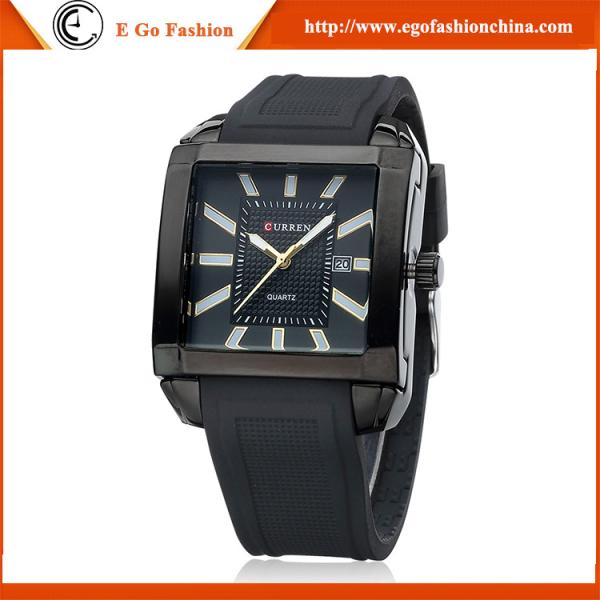 CURREN Watches 8145 Fashion Jewelry Watch Roman Numbers Square Case Quartz Analog Watches