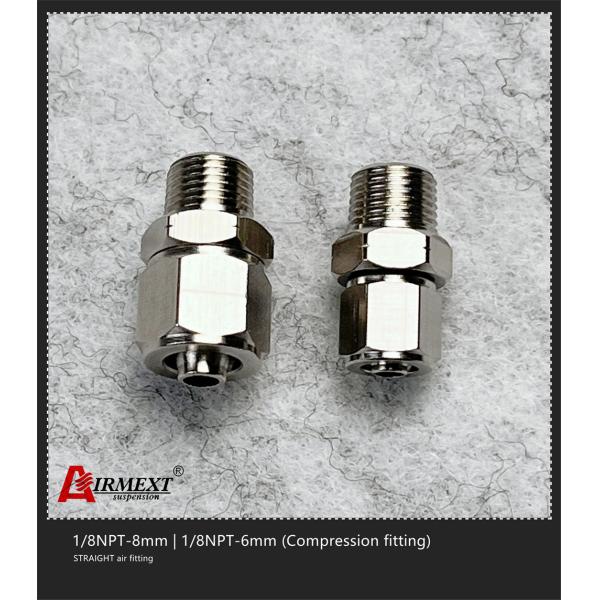 1/8NPT-8mm Straight Air Fitting Elbow Stainless Steel Compression Fittings