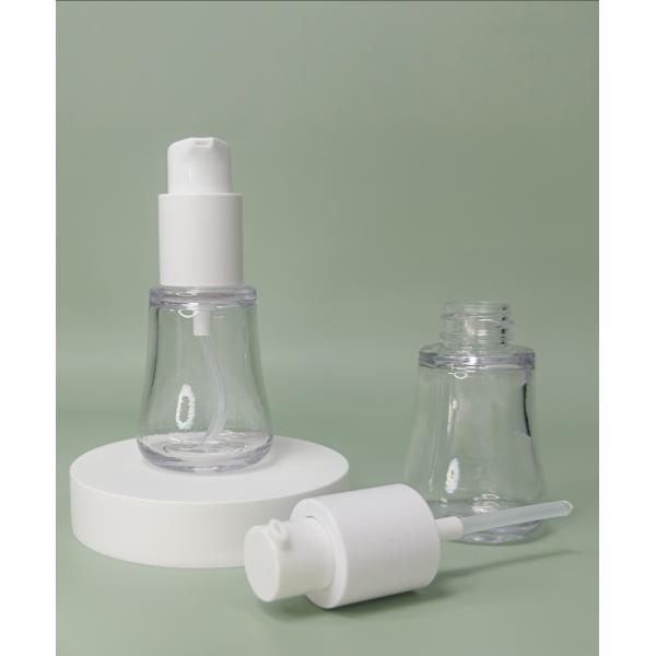 30ml 50% PCR PETG material lotion pump bottle for cosmetic essence Packaging