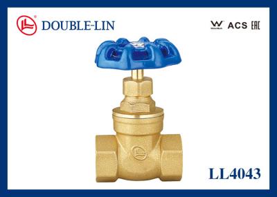 ISO228 Thread Brass Gate Valve HPb 57-3 Cast Iron Handle For Industrial