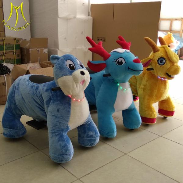 Hansel shopping center stuffed kids electric car animal scooters motorbike for kids