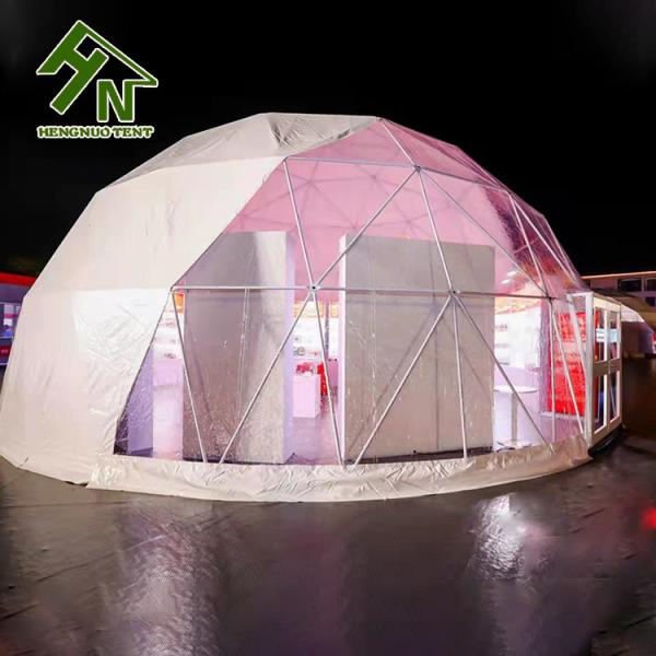 Double Leaves Glass Door Big Geo Dome Tent For Event Igloo Dome Tent