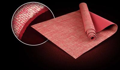 Virson Fashion jute covered pv yoga mat/eco yoga mat jute.fitness. gym mat