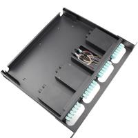 vue de distribution optique de la fibre 1U MPO/mâle de MTP - mode multi OM3 de LC 1 mètre