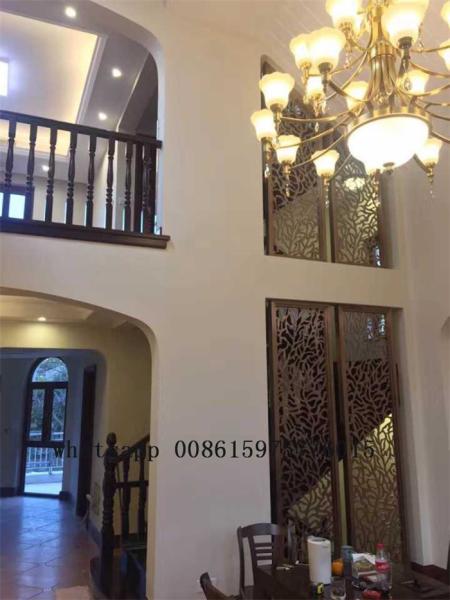 Colored stainless steel art screen room divider partition for decorative