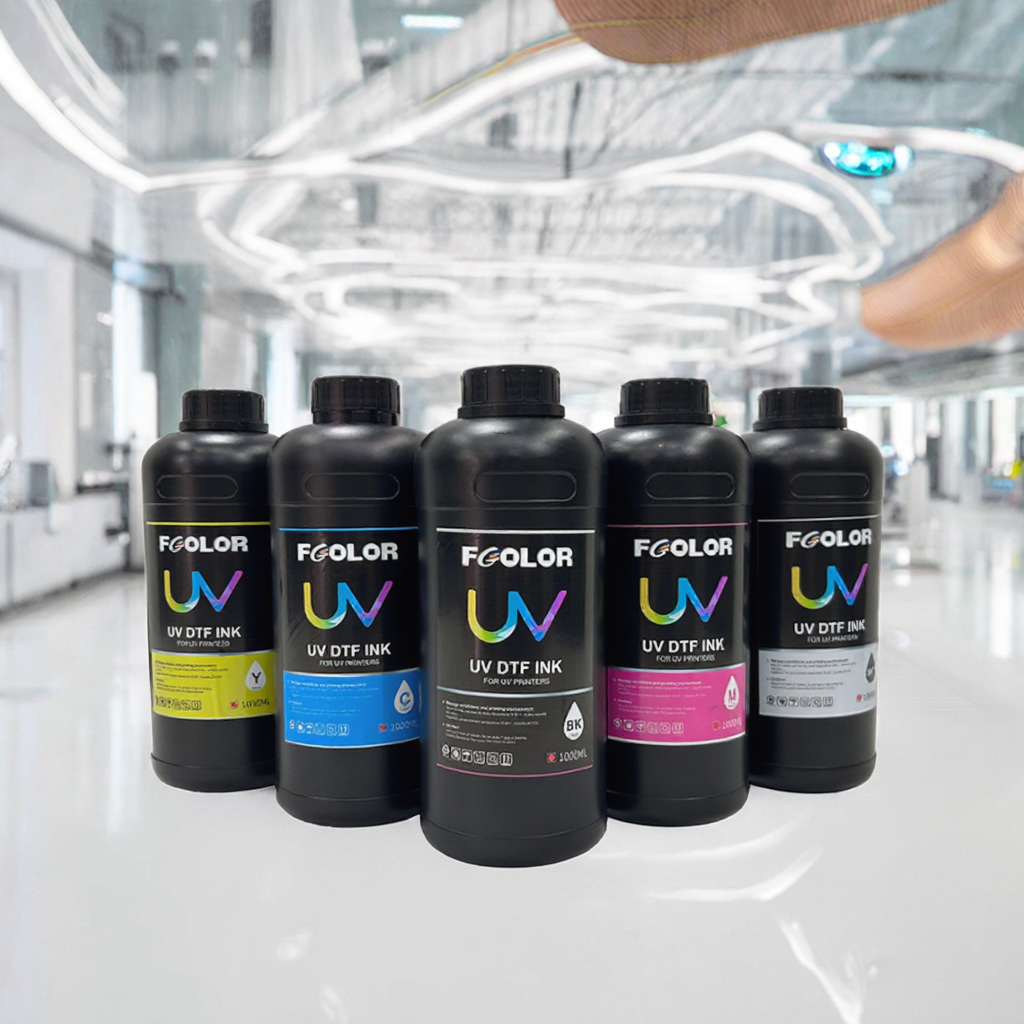 High Quality 1000ML UV DTF Ink for Epson XP600 I1600 I3200 TX800  FCOLOR Transfer Ink MSDS