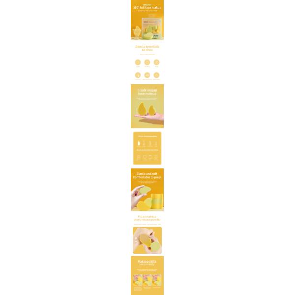 Сформированная манго многократная цепь учреждения макияжа Spon красит Blender красоты макияжа