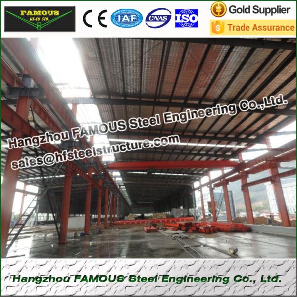 Huge Span Sandwich Panels Covered Industrial Steel Buildings Prefabricated ASTM Standards